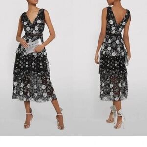 Self Portrait mesh and sequin dress sz 8US/12UK